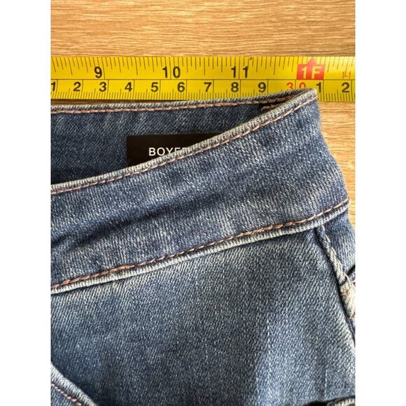 Judy Blue Double Cuffed Boyfriend Fit Blue Jeans Stretch Shaping size 1/25 - Picture 6 of 8